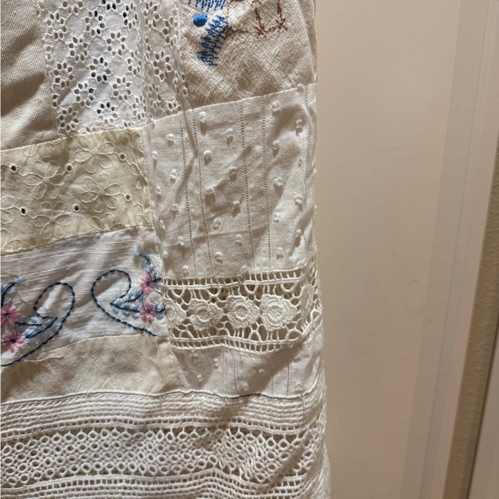 NWT Free People  Embroidered Wide Leg Pants - Picture 4 of 9